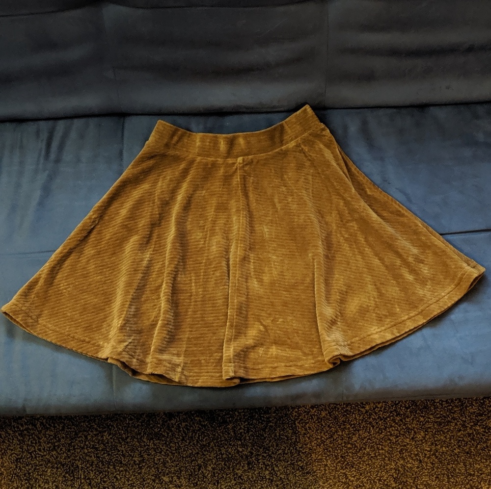 Topshop brown miniskirt